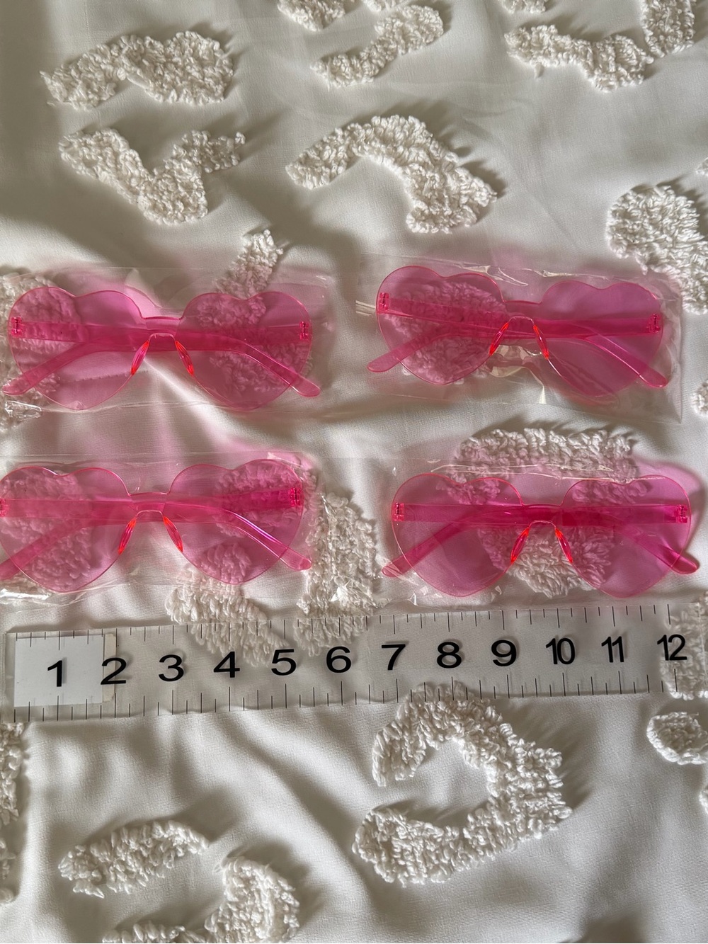 Pink Heart Sunglasses (Set of 4)